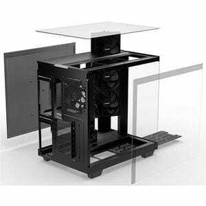 Boîtier pour ordinateur de jeux be quiet! Light Base 500 Light Base 500 Black - Tour - Noir - Acier, Ver, Acrylonitrile bu