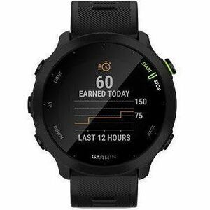 Garmin Forerunner 55 Smartwatch - 42 mm Case Height - 42 mm Case Width - Nero Colore della struttura - Silicone Band Mater