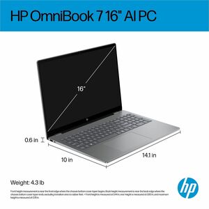 HP OmniBook 7 AI 16 Windows 11 Home 16in Intel Core Ultra 7 32GB RAM 1TB SSD WQXGA Meteor silver