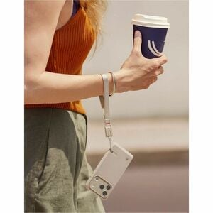 Spigen DA30S-LS Adjustable Phone Strap - Loop Attachment - Stone - Nylon, Fabric