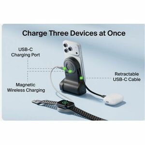 Belkin Stage PowerGrip CTA006 Lade-Kameragriff/Powerbank - Dunkelgrau - USB - Batterie - Tragbar