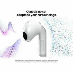 Samsung Galaxy Buds4 SM-R540 True Wireless Earbud Stereo Earset - White - Bixby, Gemini - Binaural - In-ear - Bluetooth