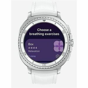 Samsung Galaxy Watch8 Classic SM-L505F Smart Watch - Rounded Square Case Shape - White Body Color - Stainless Steel Body M