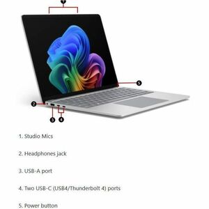 Microsoft Surface Laptop 8 35.1 cm (13.8") Touchscreen Copilot+ PC Notebook - 120 Hz - Qualcomm Snapdragon X2 Plus - 32 GB