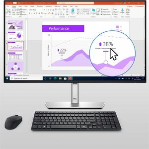 Dell KM555 Keyboard & Mouse - English (US) - USB Type A Plunger Wireless Bluetooth/RF 5.1 2.40 GHz Keyboard - Keyboard/Key