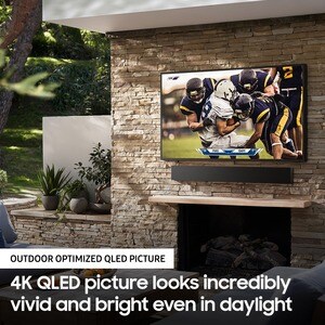 Samsung The Terrace LST7T QN65LST7TAF 64.5" Smart LED-LCD TV - 4K UHDTV - Titan Black - Quantum Dot LED Backlight - Bixby,
