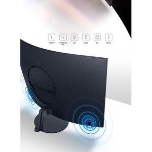 Samsung C32T550FDR 80 cm (31,5 Zoll) Full HD Gekrümmter Bildschirm LCD-Monitor - 16:9 Format - Blau, Grau - 812,80 mm Clas