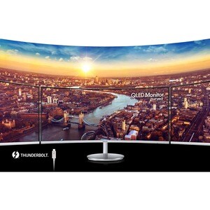 Samsung C34J791WTR 34" Class UW-QHD Curved Screen LCD Monitor - 21:9 - 86.4 cm (34") Viewable - Vertical Alignment (VA) - 