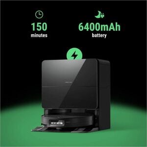 Robot Vacuum Cleaner Roborock Saros 10 senza filo - Nero - Pennello - Tappeto - Batteria - Batteria ricaricabile