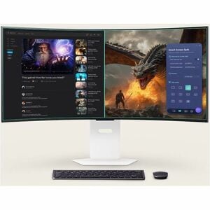 LG UltraGear 34GX90SA-W 34 Zoll Class UW-QHD Gekrümmter Bildschirm Gaming-OLED-Monitor - 21:9 Format - 86,4 cm (34 Zoll) V