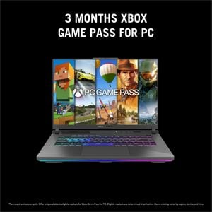 G614PM-S5072W Eclipse Gray ROG Nebula Display 16 QHD+ Nontouch Ryzen9 8940HX Processor 32GB 1TB GeForce RTX5060 8GB GDDR7 