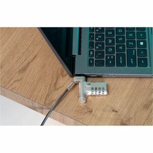 Targus DEFCON ASP106RGLXS Cable Lock For Notebook, Docking Station, Monitor - 1.98 m Cable - Resettable/Serialized - 4-dig