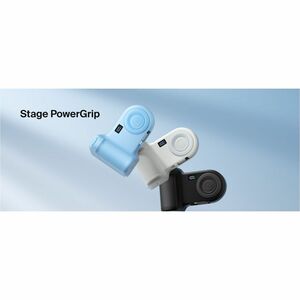 Belkin Stage PowerGrip CTA006 Charging Camera Grip/Power Bank - Ice Blue - USB - Battery - Portable