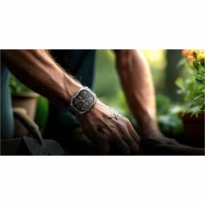 Kospet TANK M4C Smart Watch - Square Case Shape - Silver Body Color - Stainless Steel, Zinc Alloy Case Material - Silicone