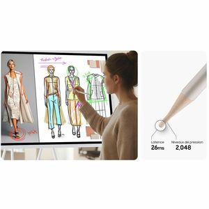 Samsung Flip WM75F 1905 mm 4K UHD LCD Collaboration Display - 3840 x 2160 - 450 cd/m² - 2160p - HDMI
