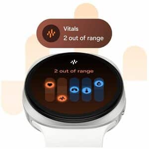Samsung Galaxy Watch9 SM-L340 Smart Watch - 42.70 mm Case Height - 40.40 mm Case Width - Cream Body Color - Cream Band Col