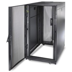 APC by Schneider Electric NetShelter SX 24U Floor Standing Enclosed Cabinet Rack Cabinet for Server, Storage - 482.60 mm R