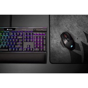 Corsair DARK CORE RGB Gaming Mouse - Optical - Cable/Wireless - Bluetooth - Black - 1 - USB 2.0 Type A - 18000 dpi - Scrol