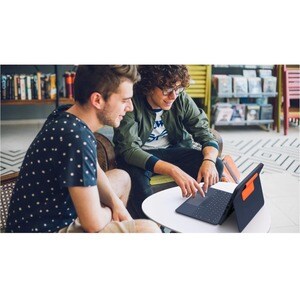 Logitech Rugged Combo 3 Touch Robust Tastatur/Cover Apple iPad (7. Generation), iPad (8. Generation) Tablet - Blau - Stoff