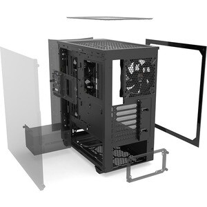be quiet! Pure Base 500 FX Computergehäuse - ATX, Micro ATX, Mini ITX Motherboard Supported - Midi-Tower - Acrylnitril-But