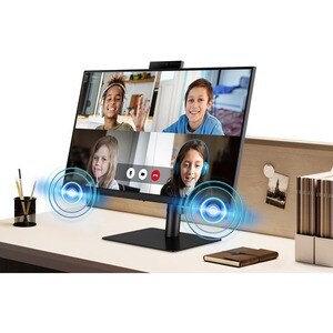 Samsung S24A400VEU 24" Class Webcam Full HD Gaming LCD Monitor - 16:9 - Black - 61 cm (24") Viewable - In-plane Switching 