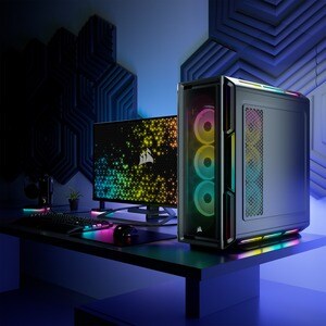 Corsair iCUE 5000T Carcasa para computdora - ATX Placa base admitida - Media Torre - Vidrio templado, Acero - Negro - 6 x 