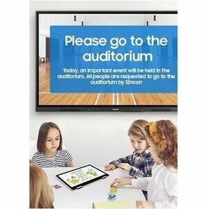 Samsung WA86D 2184,40 mm 4K UHD LCD Collaboration Display - Infrarot (IrDA) - Touchscreen - 3840 x 2160 - 400 cd/m² - 1,20