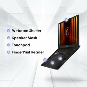 MSI Stealth A18 AI+ Stealth A18 AI+ A3XWJG-006US 18" Copilot+ PC Gaming Notebook - UHD+ - 120 Hz - AMD Ryzen AI 9 HX 370 -