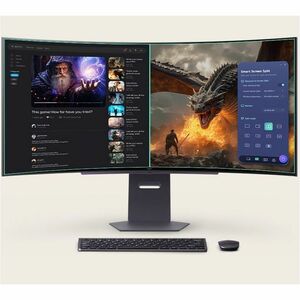 LG UltraGear 45GX90SA-B 45 Zoll Class UW-QHD Gekrümmter Bildschirm Gaming-OLED-Monitor - 21:9 Format - Schwarz - 113 cm (4