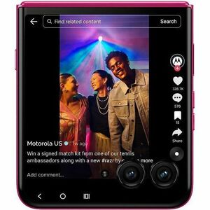 Motorola Mobility razr 60 ultra 512 GB Smartphone - 17.8 cm (7") Flexible Folding Screen P-OLED Super HD 2992 x 1224 - Oct