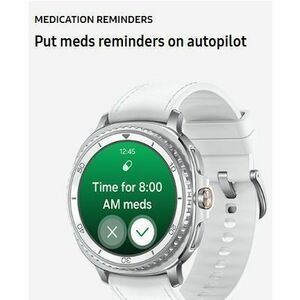 Samsung Galaxy Watch8 Classic SM-L500 Smart Watch - 46 mm Case Height - 46.40 mm Case Width - White Case Color - White Ban