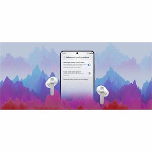 Samsung Galaxy Buds4 Pro SM-R640 Earset - Bixby - Stereo - True Wireless - Bluetooth - Earbud - Binaural - In-ear - White