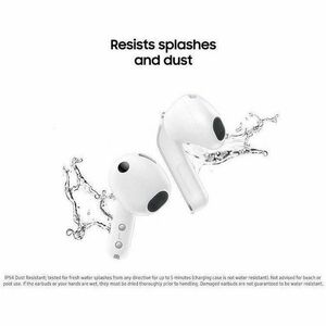 Samsung Galaxy Buds4 SM-R540 True Wireless Earbud Stereo Earset - White - Bixby, Gemini - Binaural - In-ear - Bluetooth