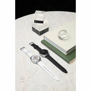 Samsung Galaxy Watch8 Classic SM-L500 Smart Watch - Rounded Square Case Shape - Black Body Color - Stainless Steel Body Ma