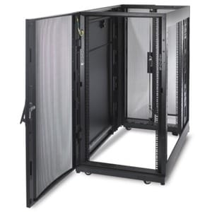 APC by Schneider Electric NetShelter SX 24U Floor Standing Enclosed Cabinet Rack Cabinet for Server, Storage - 482.60 mm R