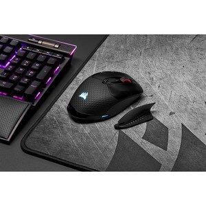 Corsair DARK CORE RGB Gaming Mouse - Optical - Cable/Wireless - Bluetooth - Black - 1 - USB 2.0 Type A - 18000 dpi - Scrol