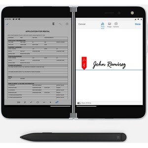Microsoft Surface Duo 256 GB Smartphone - 20,6 cm (8,1 Zoll)AMOLED2700 x 1800 - Qualcomm Kryo 485Single-Core 2,84 GHz - 6 