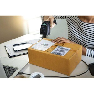 Handheld Barcode Scanner Kit - Cable Connectivity - Black - USB Cable Included - 510.54 mm Scan Distance - 1D, 2D - Imager