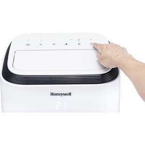 Honeywell HM2CESAWK8 Portable Air Conditioner - 11000 BTU - 500 Sq. Ft. Coverage - Dehumidifier - Remote Control - White