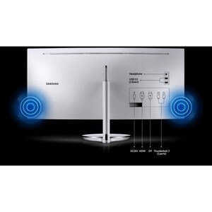 Samsung C34J791WTR 34" Class UW-QHD Curved Screen LCD Monitor - 21:9 - 86.4 cm (34") Viewable - Vertical Alignment (VA) - 
