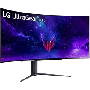 LG UltraGear 45GR95QE-B 45" (114.3 cm) Class UW-QHD Curved Screen Gaming OLED Monitor - 21:9 - Black - 44.5" (113 cm) View