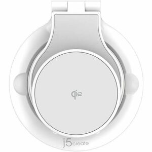 j5create JUPW3415 Induction Charger - White - For iPhone - Input connectors: USB - Magnetic, Foldable, Overheat Protection
