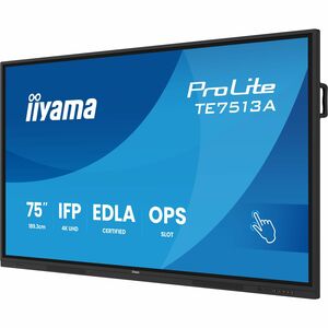 iiyama ProLite TE7513A-B1AG 4K UHD LCD Collaboration Display - Cortex A73 1,40 GHz - 8 GB - Touchscreen - 16:9 Seitenverhä