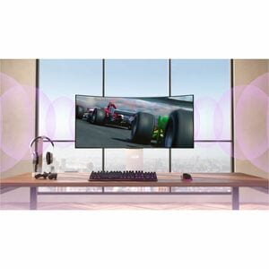 LG UltraGear 34GX90SA-W 34 Zoll Class UW-QHD Gekrümmter Bildschirm Gaming-OLED-Monitor - 21:9 Format - 86,4 cm (34 Zoll) V