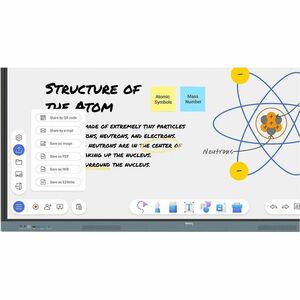 BenQ RE8604A 2184.40 mm 4K UHD LCD Collaboration Display - ARM Cortex A73 - 8 GB - Infrared (IrDA) - Touchscreen - 16:9 As