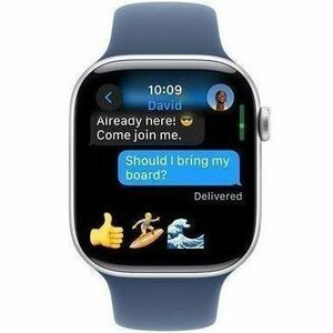 Apple Watch SE Smart Watch - 44mm Case Height - 38mm Case Width - Plata Case Color - Mezclilla Band Color - Aluminio Case 