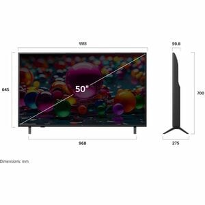 LG UA75 50UA75006LA 50" (127 cm) Smart LED-LCD TV 2025 - 4K UHDTV - High Dynamic Range (HDR) - HDR10, HDR10 Pro, HLG - Dir