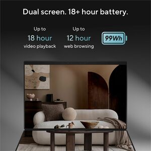 Asus ZenBook Duo UX8407 UX8407AA-SN079W 35.6 cm (14") Touchscreen Detachable Copilot+ PC 2 in 1 Notebook - 3K - 144 Hz - I