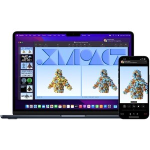 MacBook Air 13 M5 avec CPU 10 cœurs et GPU 10 cœurs, 16 Go, 1 To SSD - Minuit (Alimentation secteur non inclus)
