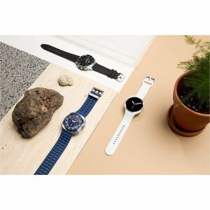 Samsung Galaxy Watch8 Classic SM-L500 Smart Watch - Rounded Square Case Shape - Black Body Color - Stainless Steel Body Ma
